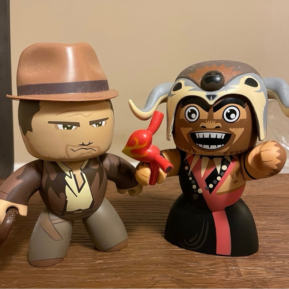 EUC Mighty Muggs | Indiana Jones and Mola Ram Figures | Set of 2